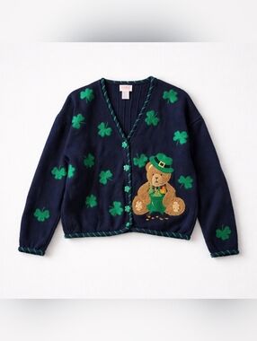 Vtge PBJ Sport St Patrick Cardigan